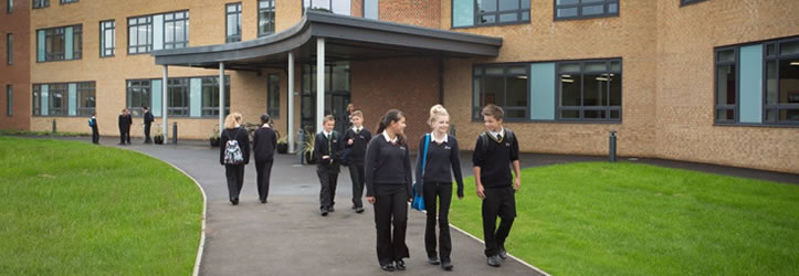 Outside the Nene Park Academy